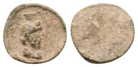 PB Roman provincial. Asia Minor. Lead tessera (AD 1st – 3rd centuries)
Obv: Head of Serapis to right, wearing kalathos.
Rev: Blank.
Cf. Leu 18, 2122.
...