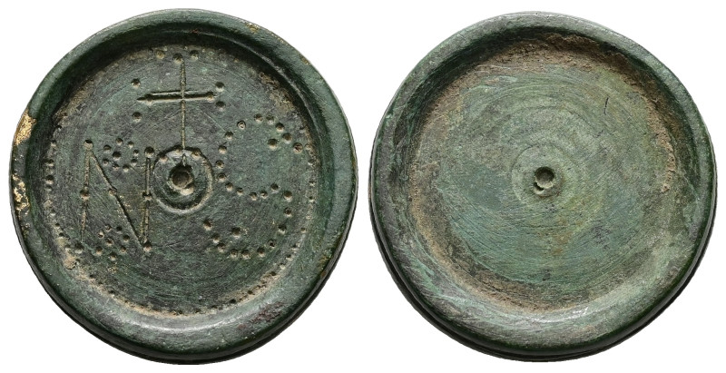 AE Eastern Mediterranean/Aegean. Byzantine six-nomismata weight (AD 6th–7th cent...