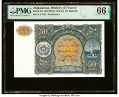Afghanistan Ministry of Finance 50 Afghanis ND (1936) / SH1315 Pick 19r Remainder PMG Gem Uncirculated 66 EPQ. HID09801242017 © 2023 Heritage Auctions...