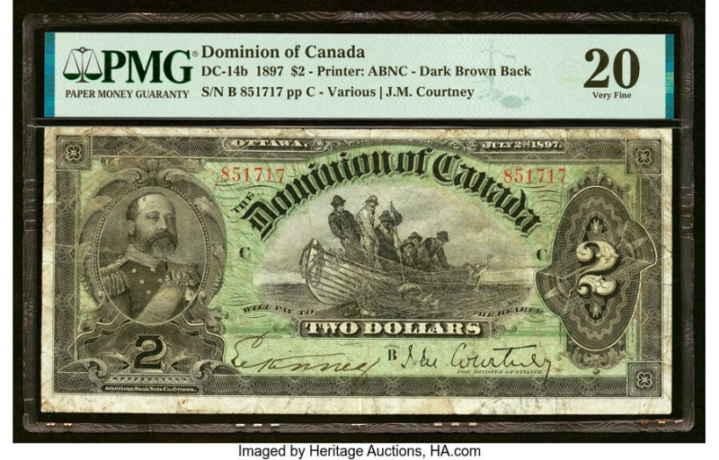 Canada Dominion of Canada $2 2.7.1897 DC-14b PMG Very Fine 20. HID09801242017 © ...