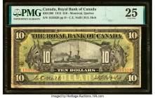 Canada Montreal, PQ- Royal Bank of Canada $10 2.1.1913 Ch.# 630-12-08 PMG Very Fine 25. HID09801242017 © 2023 Heritage Auctions | All Rights Reserved