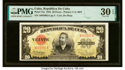 Cuba Republica de Cuba 20 Pesos 1934 Pick 72a PMG Very Fine 30 EPQ. HID09801242017 © 2023 Heritage Auctions | All Rights Reserved