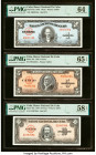 Cuba Banco Nacional de Cuba 1; 5; 10; 20; 50; 100 Pesos 1949 (4); 1950 (2) Pick 77a; 78a; 79a; 80a; 81a; 82a Six Examples PMG Choice Uncirculated 64; ...