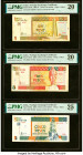Cuba Banco Central de Cuba, Foreign Exchange Certificate Group Lot of 5 Replacements PMG Very Fine 30 EPQ; Very Fine 25 EPQ; Very Fine 25; Very Fine 2...
