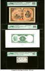 El Salvador Banco Central de Reserva de El Salvador 5 Colones ND (1968-70) Pick 111p2 Back Proof PMG Choice Uncirculated 64 EPQ; Japan Bank of Japan 1...