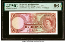 Fiji Government of Fiji 10 Shillings 1.9.1964 Pick 52d PMG Gem Uncirculated 66 EPQ. HID09801242017 © 2023 Heritage Auctions | All Rights Reserved