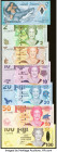 Fiji; Samoa and Cook Islands Group of 16 Examples Crisp Uncirculated. This lot includes a ZA replacement for Cook Islands. HID09801242017 © 2023 Herit...