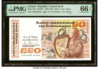 Ireland - Republic Central Bank of Ireland 50 Pounds 1.11.1982 Pick 74a PMG Gem Uncirculated 66 EPQ. HID09801242017 © 2023 Heritage Auctions | All Rig...