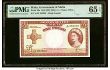 Malta Government of Malta 1 Pound 1949 (ND 1963) Pick 26a PMG Gem Uncirculated 65 EPQ. HID09801242017 © 2023 Heritage Auctions | All Rights Reserved
