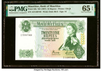 Mauritius Bank of Mauritius 25 Rupees ND (1967) Pick 32b PMG Gem Uncirculated 65 EPQ. HID09801242017 © 2023 Heritage Auctions | All Rights Reserved