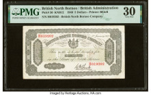 British North Borneo British North Borneo Company 5 Dollars 1.1.1940 Pick 30 PMG Very Fine 30. An outstanding example of this note, which had a short ...