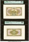 China Bank of Communications, Hankow 10 Yuan 1927 Pick Unlisted Front and Back Proof PMG Gem Uncirculated 66 EPQ (2). A beautiful proof set is offered...