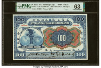 China International Banking Corporation, Shanghai 100 Dollars 1.1.1905 Pick S422s S/M#M10-5 Specimen PMG Choice Uncirculated 63. A beautiful and vivid...