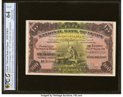 Egypt National Bank of Egypt 100 Pounds 16.11.1919 Pick 16s Specimen PCGS Banknote Grading Choice UNC 64 OPQ. This gorgeous Bradbury Wilkinson & Co. p...