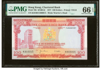 Serial Number Error Hong Kong Chartered Bank 100 Dollars 1.1.1977 Pick 76b KNB51d Specimen PMG Gem Uncirculated 66 EPQ. An interesting and peculiar er...