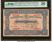 Straits Settlements Government of the Straits Settlements 10 Dollars 10.7.1916 Pick 4b KNB7f-j PMG Very Fine 20. The 10 Dollar denomination of this fa...