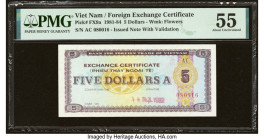 Vietnam Foreign Exchange Certificate 5 Dollars ND (1981-84) Pick FX9a PMG About Uncirculated 55. A Forex-strapped Socialist government's attempt to en...
