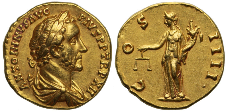 AU 5/5 3/5 | Antoninus Pius AD 138-161 gold Aureus

Antoninus Pius (A.D. 138-1...