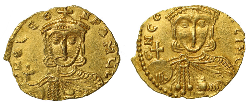 Leo III and Constantine V Syracuse gold Solidus

Leo III & Constantine V (A.D....