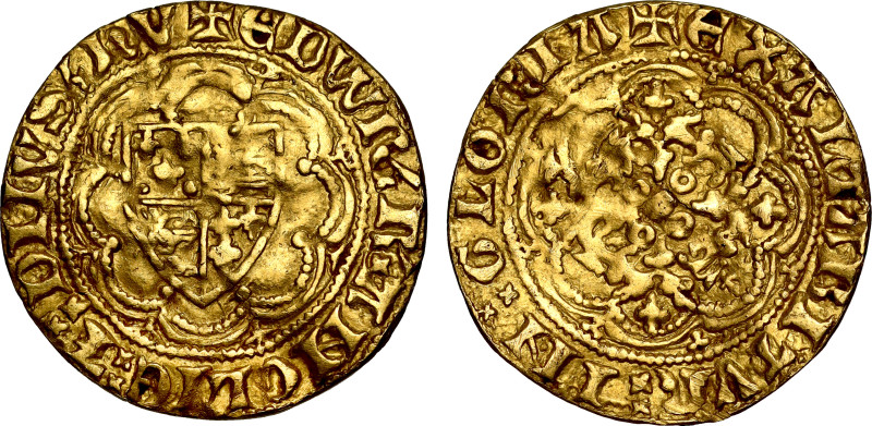 Edward III c.1361-63 gold Quarter-Noble 

Edward III (1327-1377), gold Quarter...