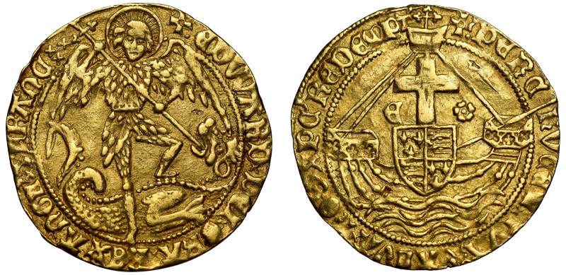 AU53 | Edward IV gold Angel mm. Pierced Cross

Edward IV, second reign (1471-8...