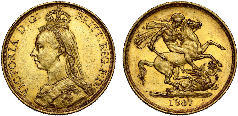 Victoria 1887 gold Two Pounds 

Victoria (1837-1901), gold Two Pounds, 1887, J...
