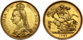 Victoria 1887 gold Two Pounds
