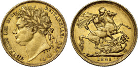 George IV 1821 gold Sovereign