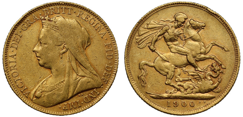 Victoria 1900 gold Sovereign

Victoria (1837-1901), gold Sovereign, 1900, old ...