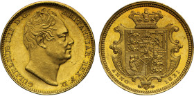 William IV 1831 gold proof Half Sovereign
