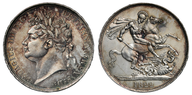 George IV 1822 SECUNDO silver Crown

George IV (1820-30), silver Crown, 1822, ...