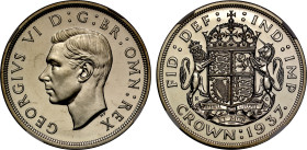 PF66 | George VI 1937 silver proof Crown