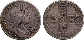 William III 1701 silver Halfcrown 'Elephant and Castle'
