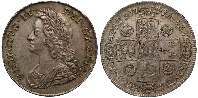 AU58 | George II 1741/39 silver Halfcrown

George II (1727-60), silver Halfcro...