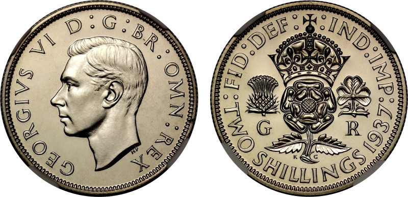 PF67 | George VI 1937 silver proof Florin

George VI (1936-52), silver proof F...