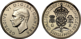 PF67 | George VI 1937 silver proof Florin