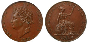 UNC 85 | George IV 1826 bronze proof Halpenny