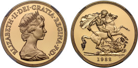 PF70 UCAM | Elizabeth II 1982 gold proof Five Pounds