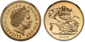 PF70 UCAM | Elizabeth II 2006 gold proof Five Pounds