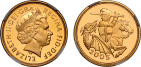 PF69 UCAM | Elizabeth II 2005 gold proof Sovereign