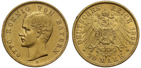 Germany Kingdom of Bavaria Otto 1895 20 gold Mark
