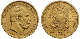 Germany Kingdom of Prussia Wilhelm I 1873 gold 20 Mark