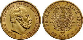 Germany Kingdom of Prussia Wilhelm I 1876 gold 20 Mark