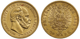 Germany Kingdom of Prussia Wilhelm I 1886 gold 20 Mark