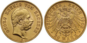 Germany Kingdom of Saxony George I 1903 20 gold Mark