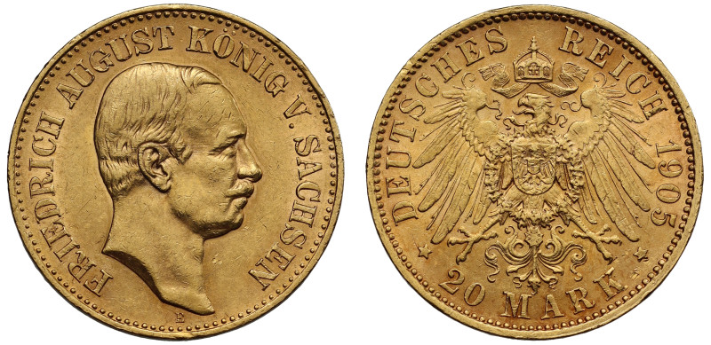 Germany Kingdom of Saxony Friedrich August III 1905 gold 20 Mark

Germany, Kin...