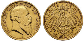 Germany Grand Duchy of Baden Friedrich I 1904 gold 10 Mark
