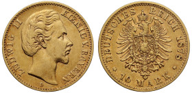 Germany Kingdom of Bavaria Ludwig II 1878 gold 10 Mark