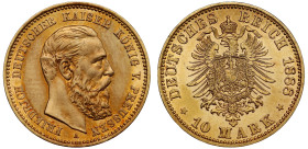 Germany Kingdom of Prussia Friedrich I 1888 gold 10 Mark