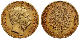 Germany Kingdom of Saxony Albert I 1879 gold 10 Mark